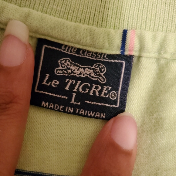 80's Tennis ball Green polo shirt - Picture 3 of 5